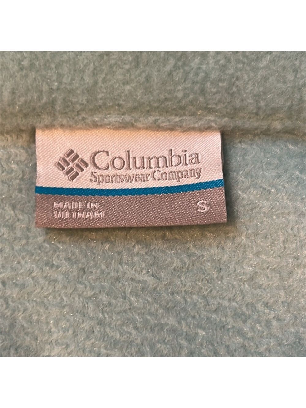 NWOT Columbia Blue/Teal Fleece Full Zip Jacket Size Small - Picture 8 of 12